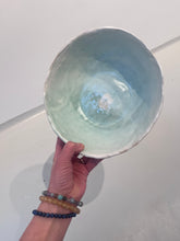 Indlæs billede til gallerivisning Salatsskål mint/hvid