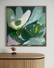 Indlæs billede til gallerivisning TIME FOR BLOOM 1 -  Mål 80 x 80 cm (egetræsramme)