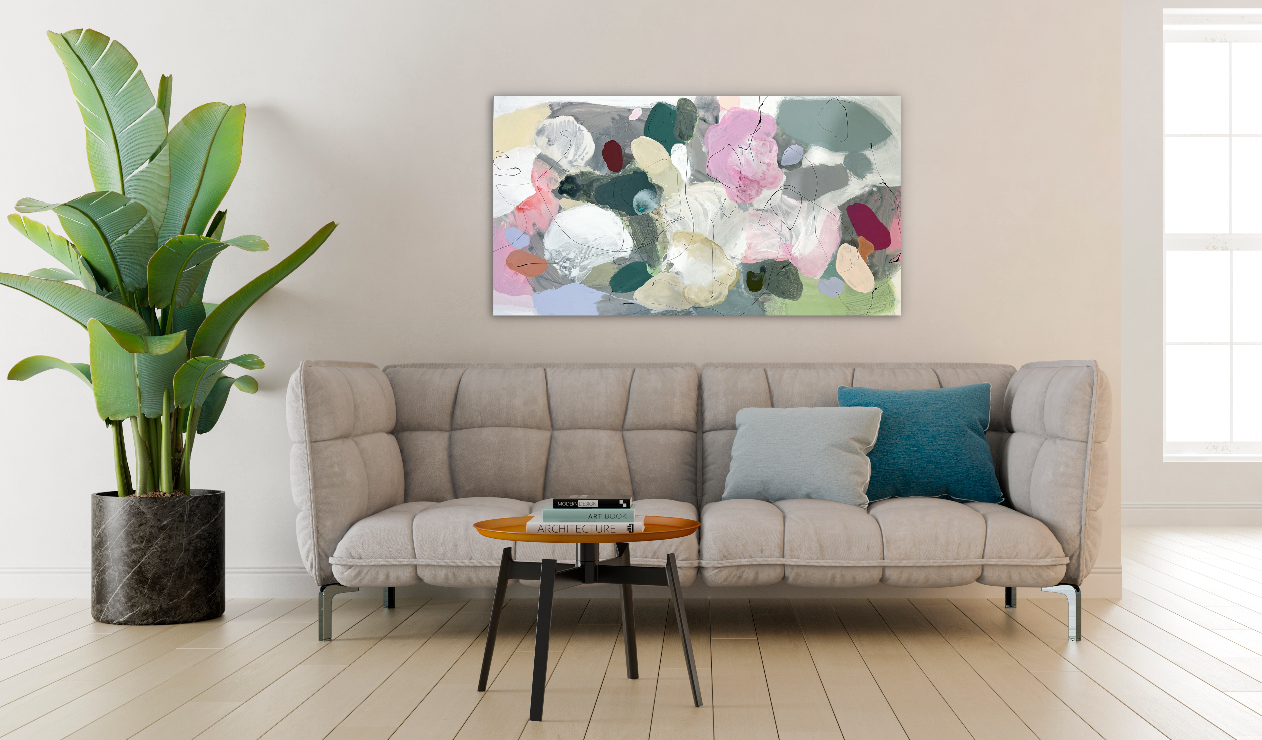UNDER THE STARS - reserveret - Mål 70 x 125 cm
