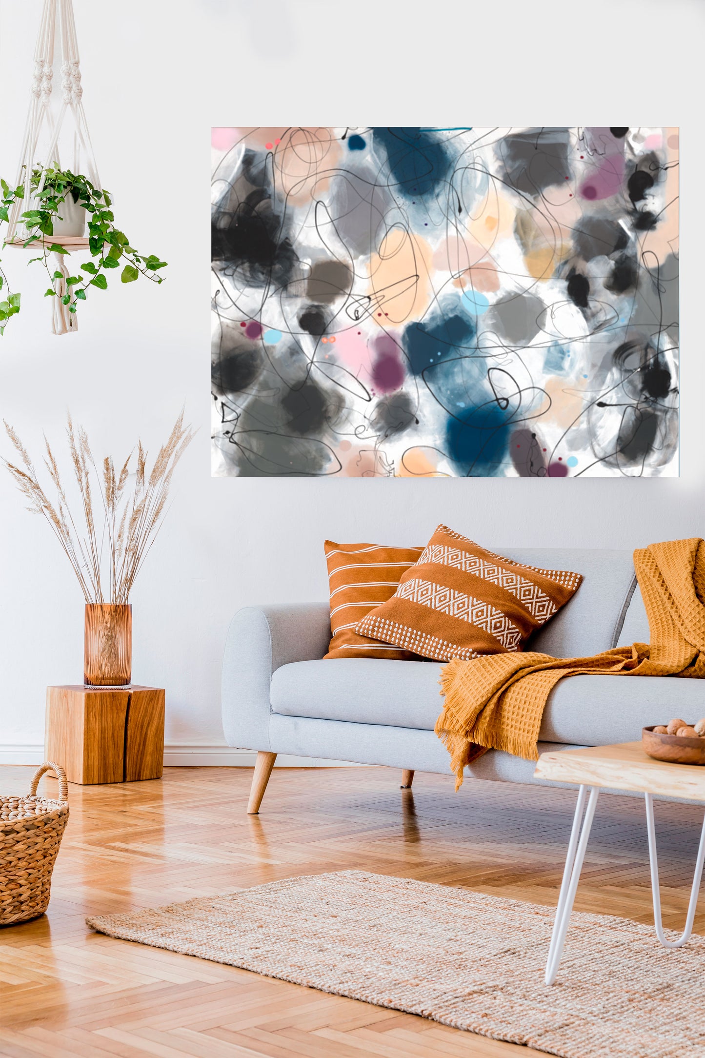 LOST IN IT ALL - Mål 120 x 160 cm