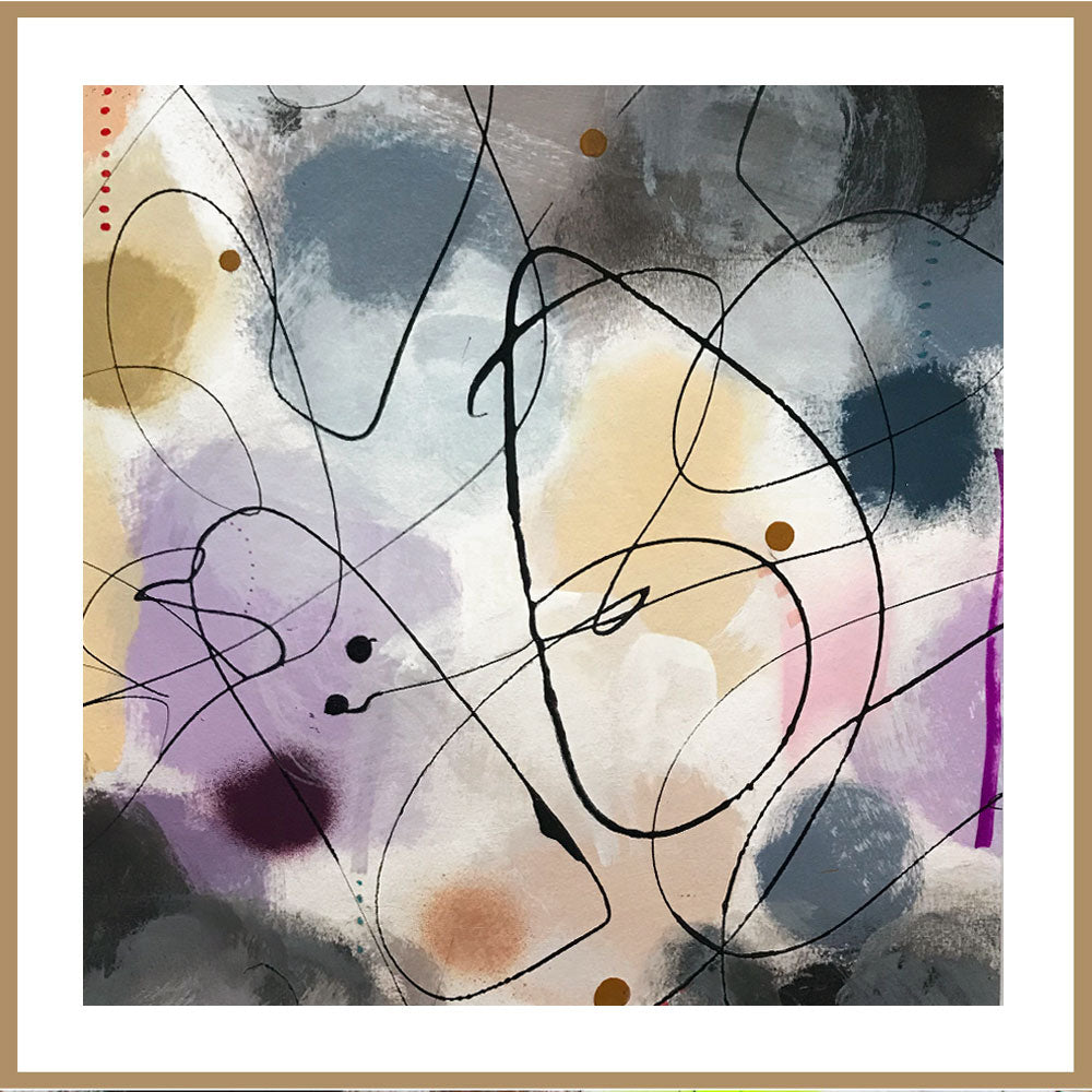 ONE AT THE TIME - 50 x 50 cm - til salg hos ARTCOMPAZ