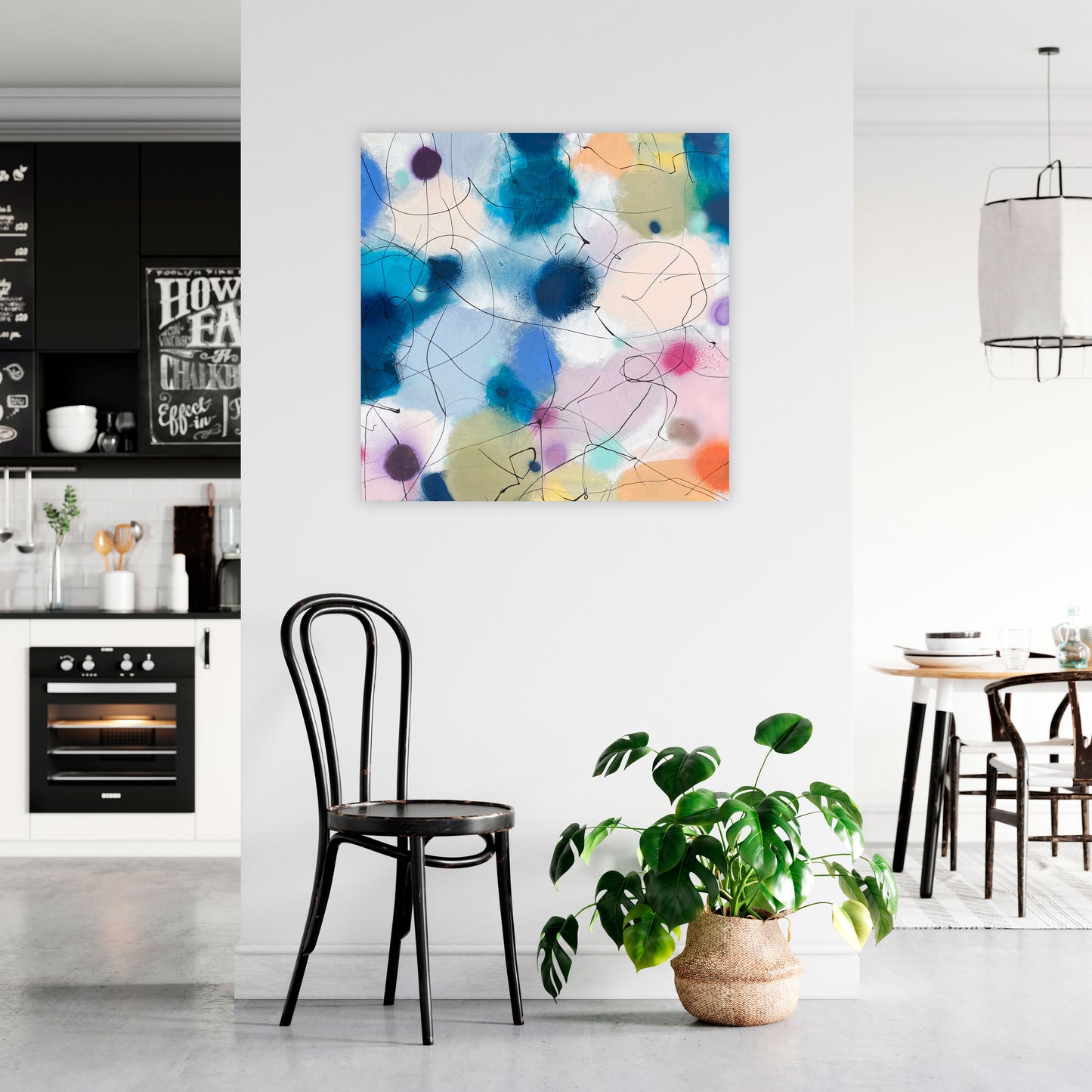 BEING AROUND - Mål 70 x 70 cm