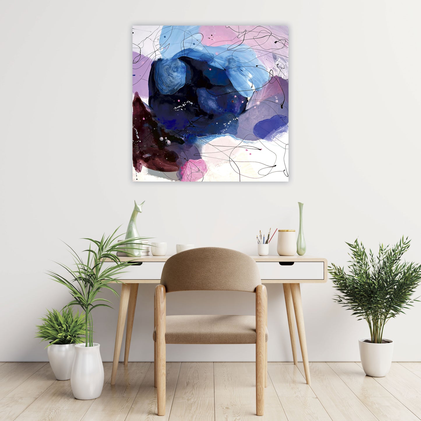 BUILDING CASTLES - Mål 80 x 80 cm