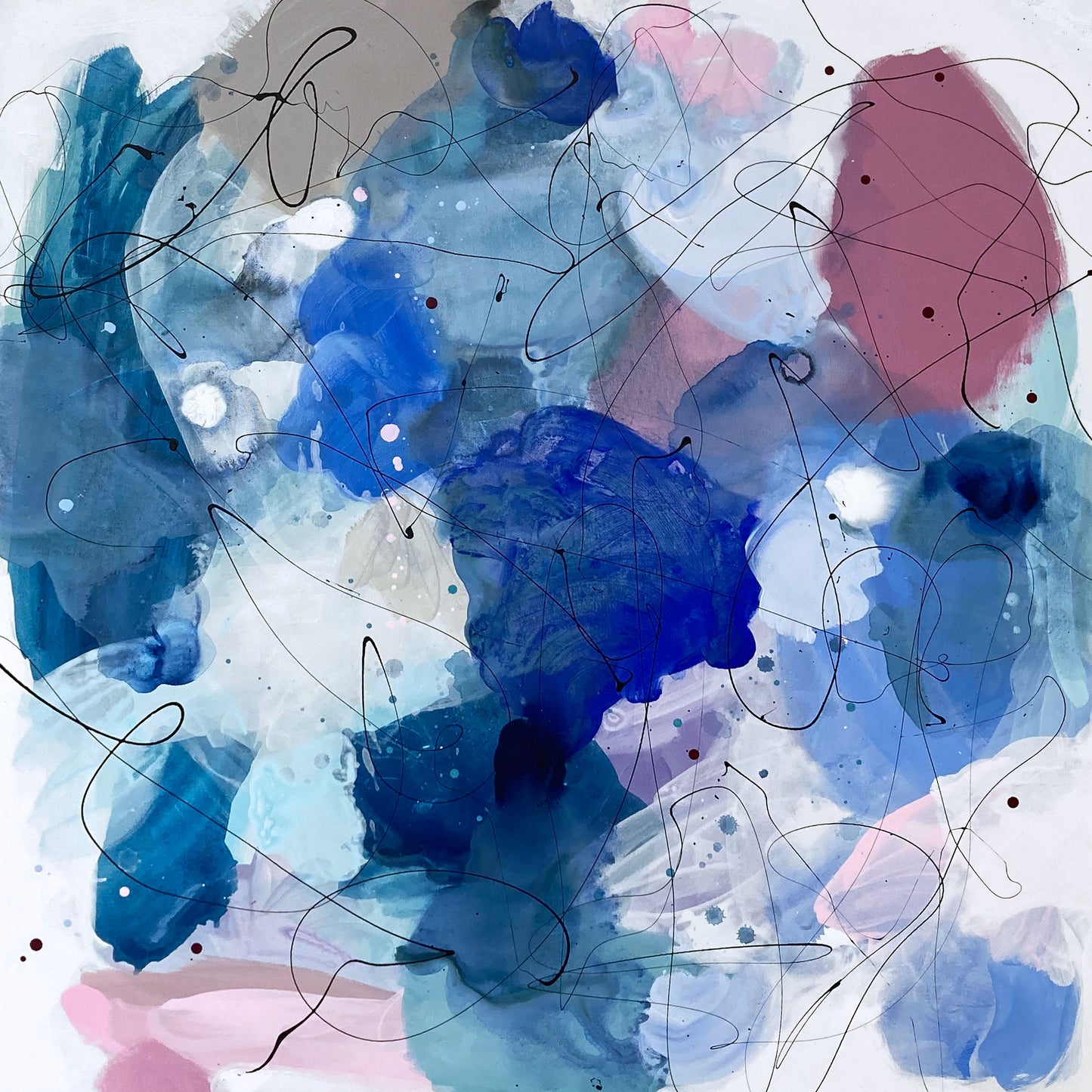 FEEL CONNECTED - Mål 100 x 100 cm