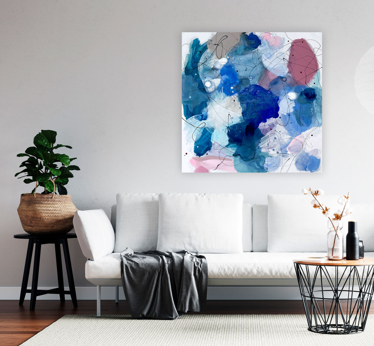 FEEL CONNECTED - Mål 100 x 100 cm