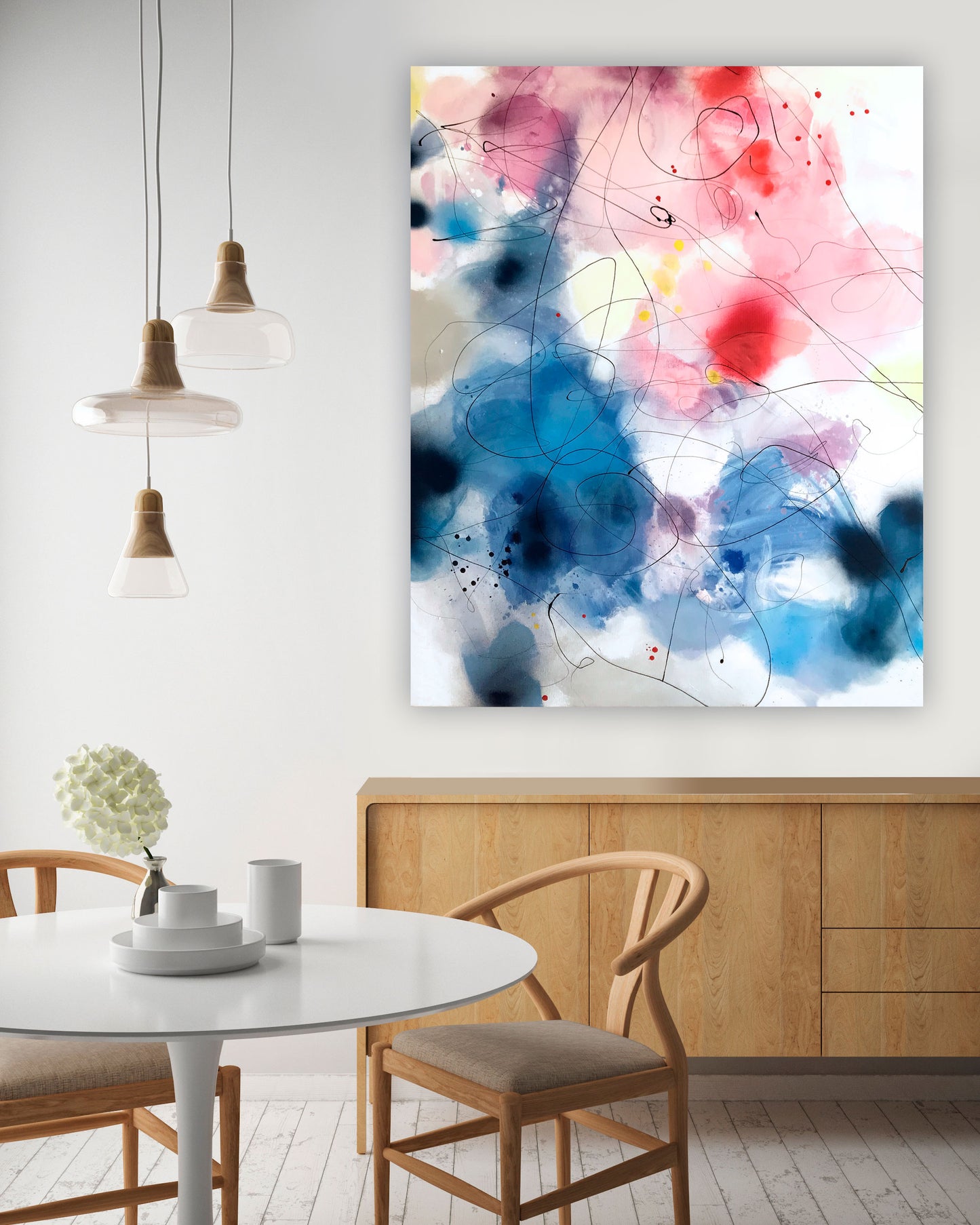 FLOWER BOMB - Mål 120 x 150 cm