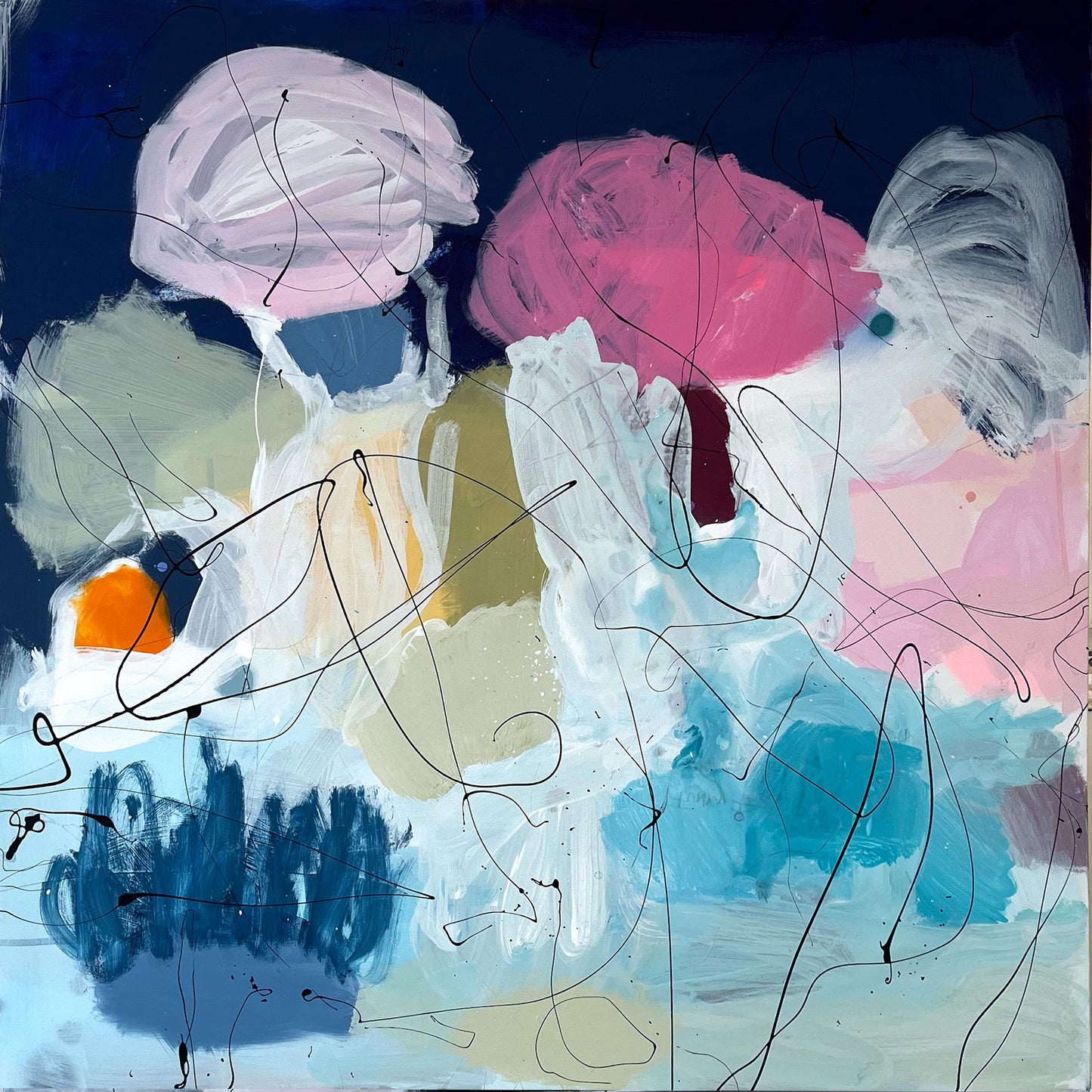 FEELS LIKE WINGS - Mål 120 x 120 cm