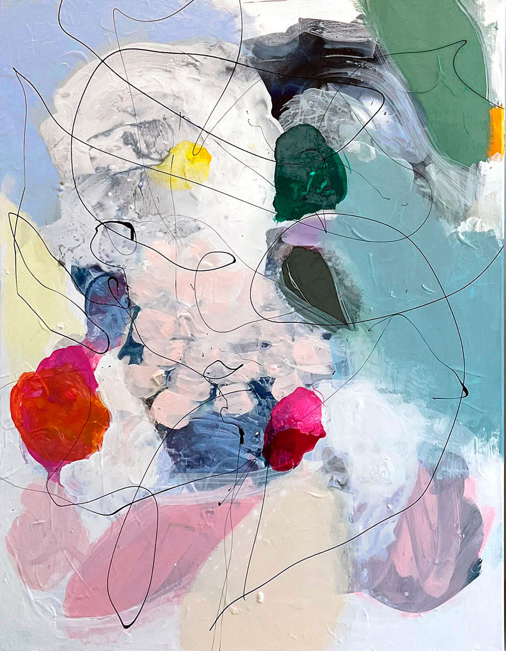 FLOWER OF LOVE 1 - Mål 70 x 90 cm