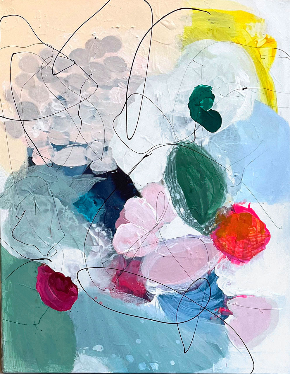 FLOWER OF LOVE 2 - Mål 70 x 90 cm