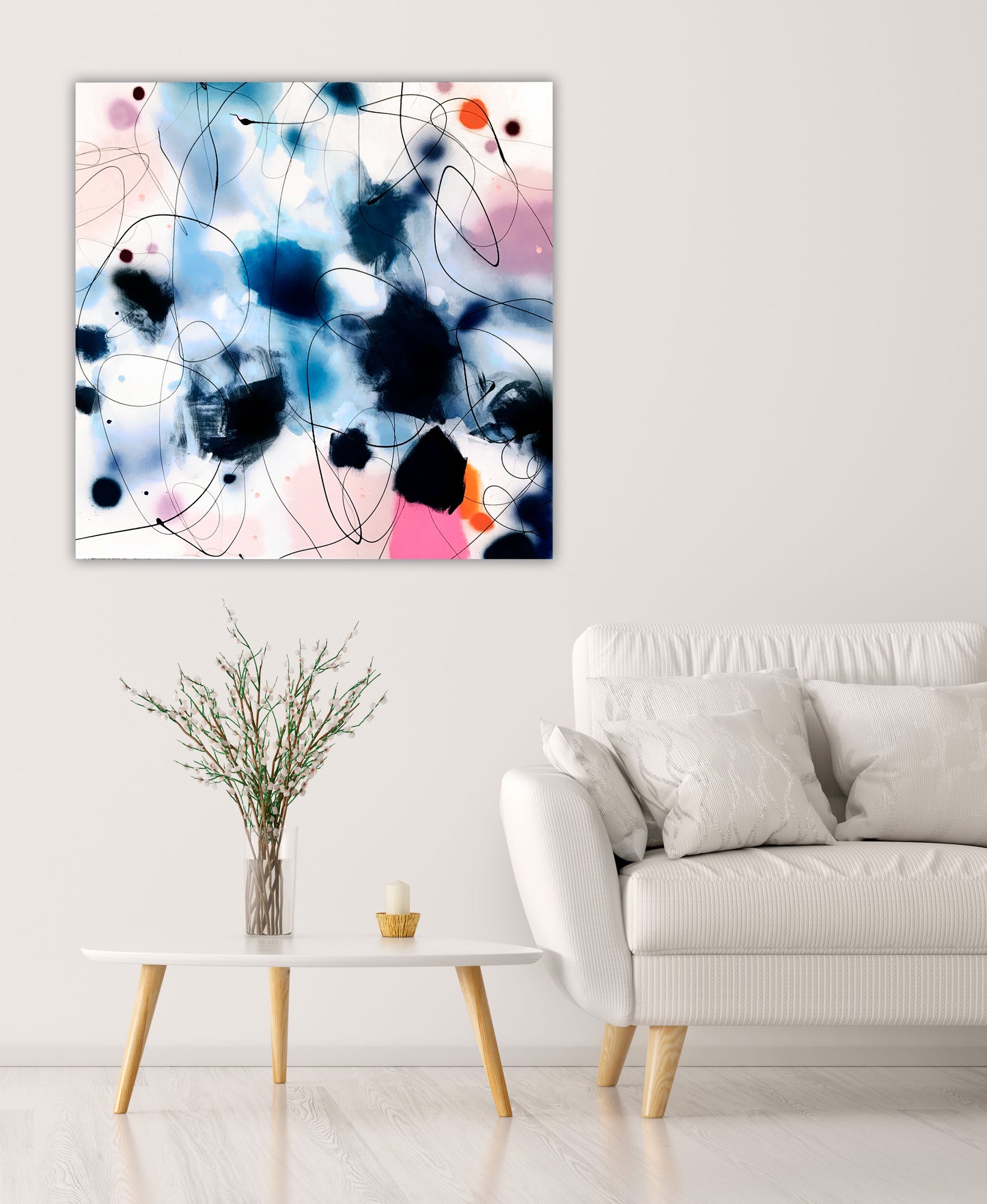 NIGHT SKY - Mål 100 x 100 cm