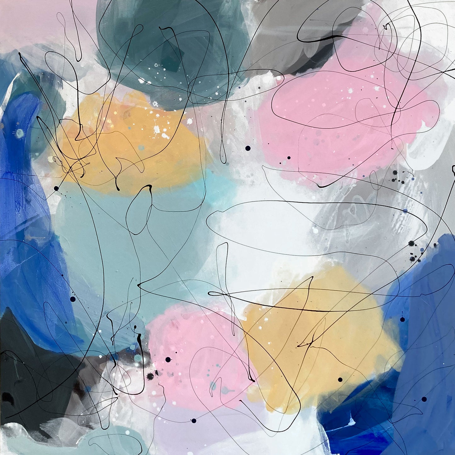 SILENT HOURS - Mål 100 x 100 cm