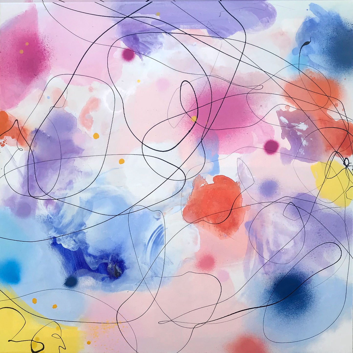 RAINBOW DAYS - Mål 80 x 80 cm