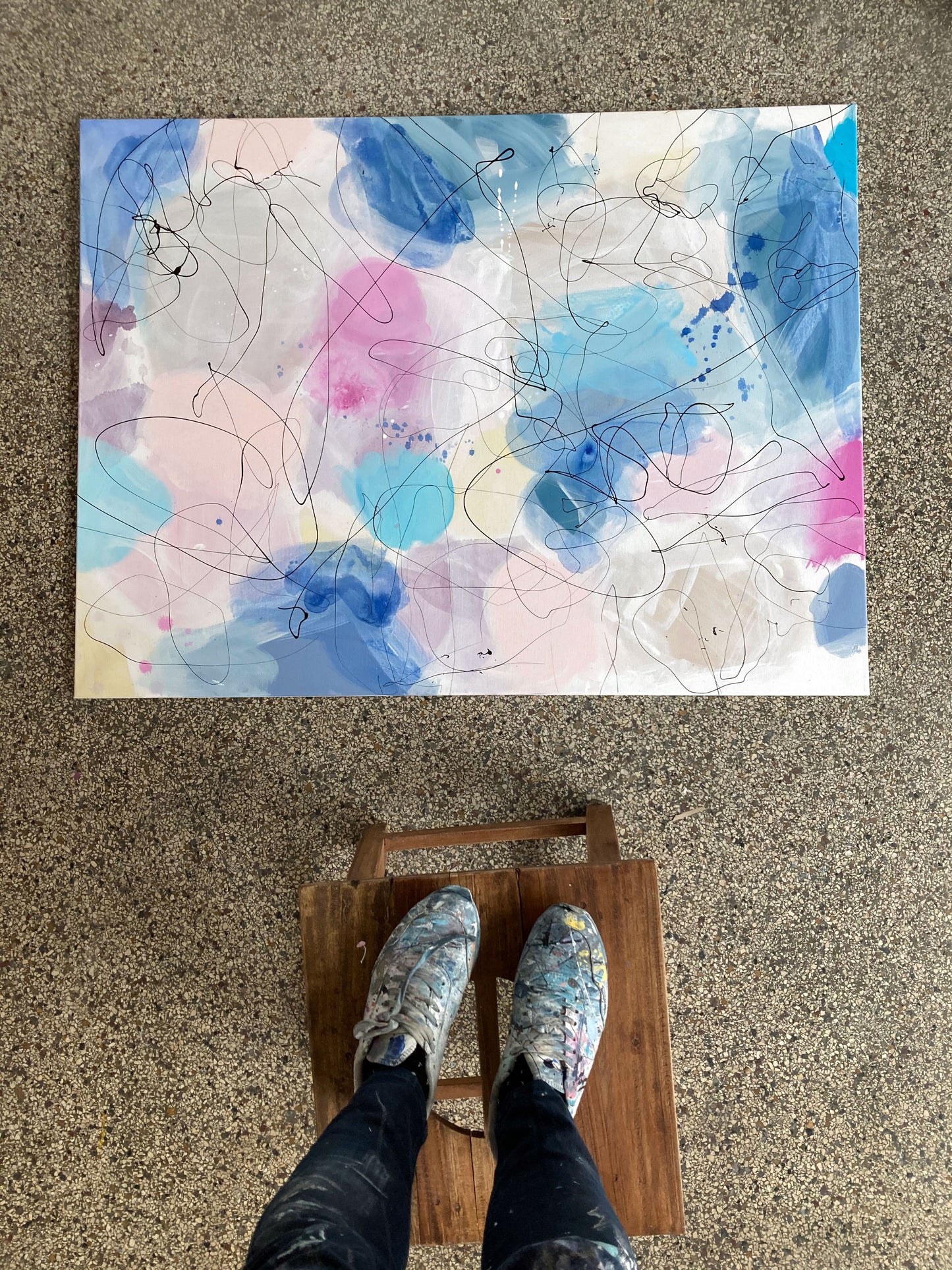 SOMEWHERE ELSE - Mål 90 X 120 cm