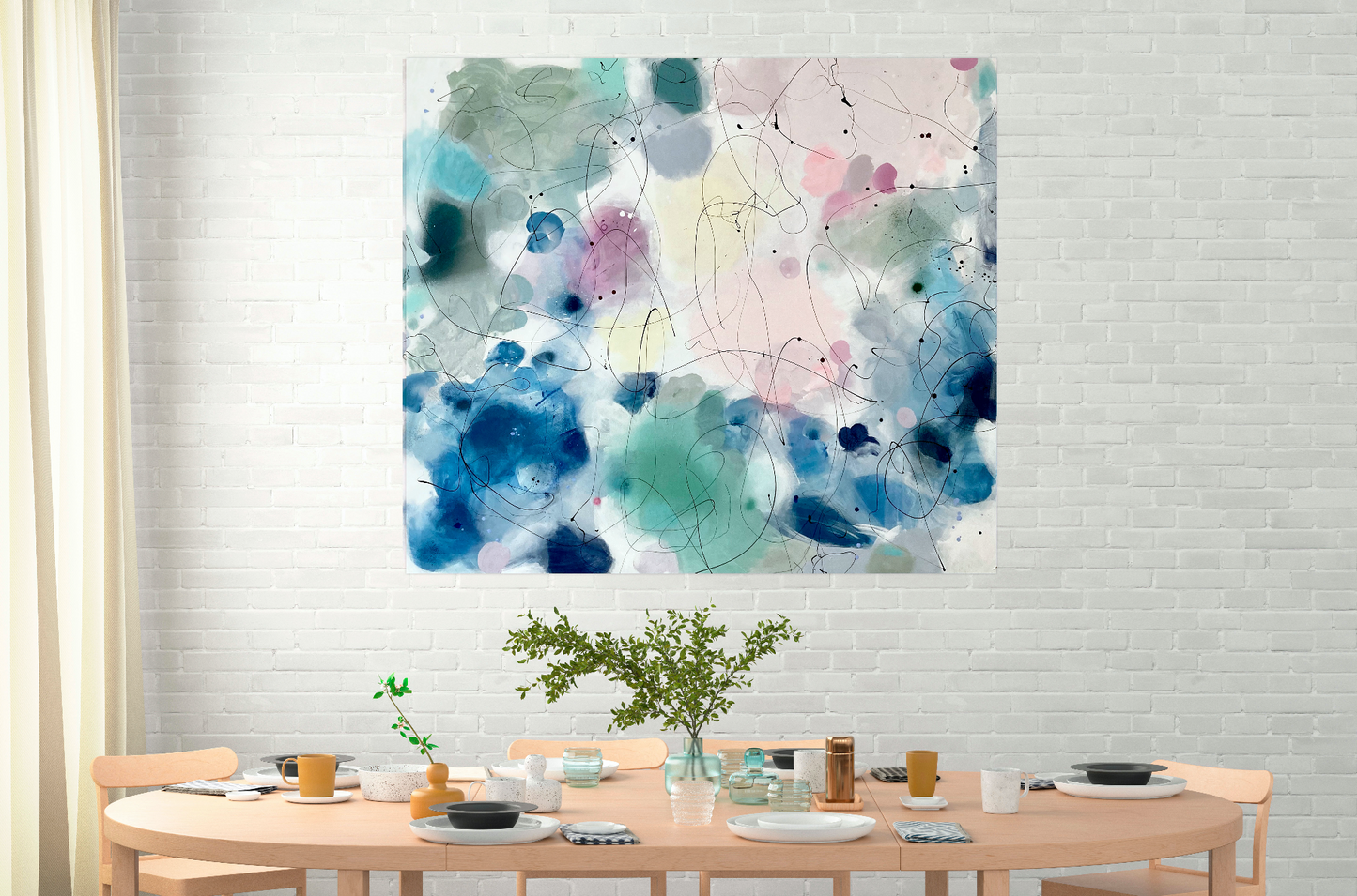 CRACKS IN THE CLOUDS - 140 x 160 cm