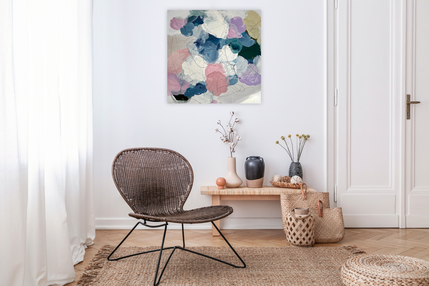 TOUCH OF SUMMER - Mål 80 x 80 cm