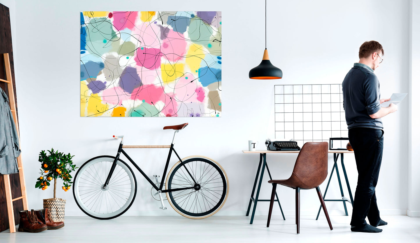 WITH A KISS - Mål 120 x 160 cm