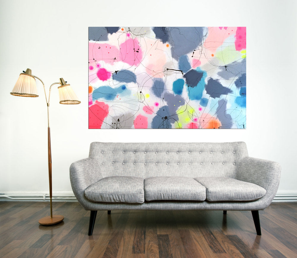 THE WAITING TIME - Mål 120 x 180 cm
