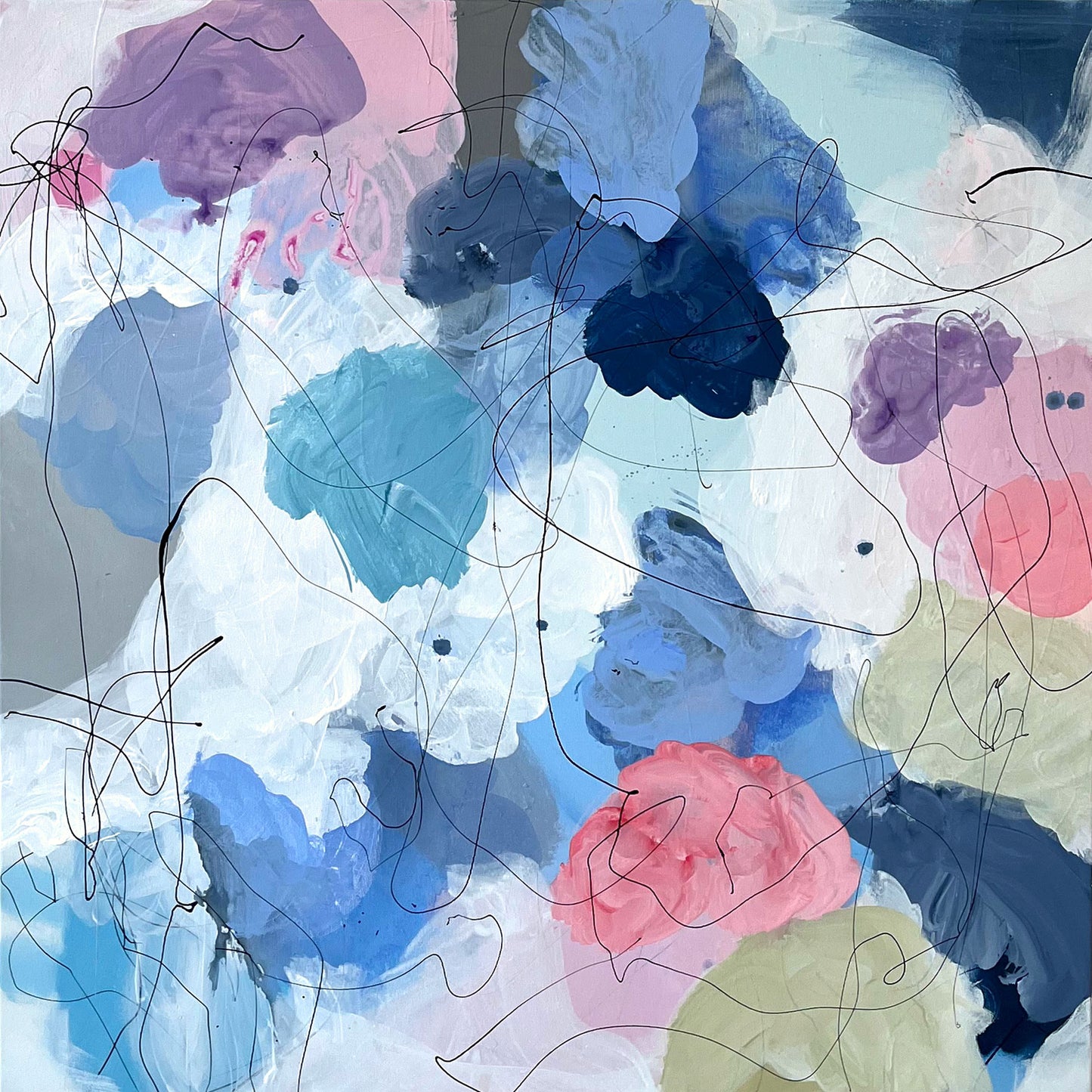 FLOWER MAGIC - Mål 80 x 80 cm