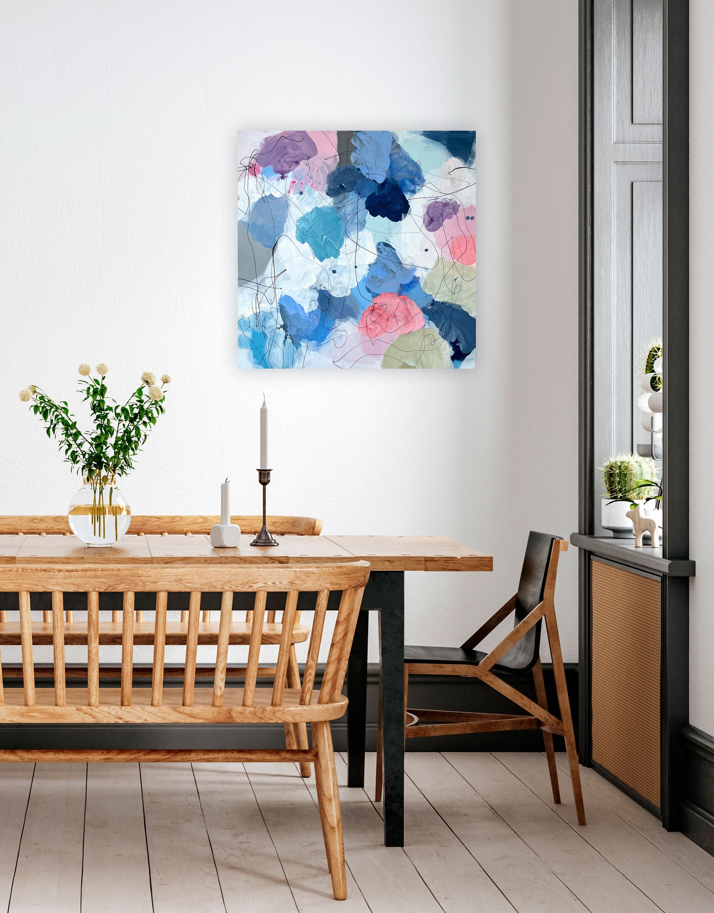 FLOWER MAGIC - Mål 80 x 80 cm