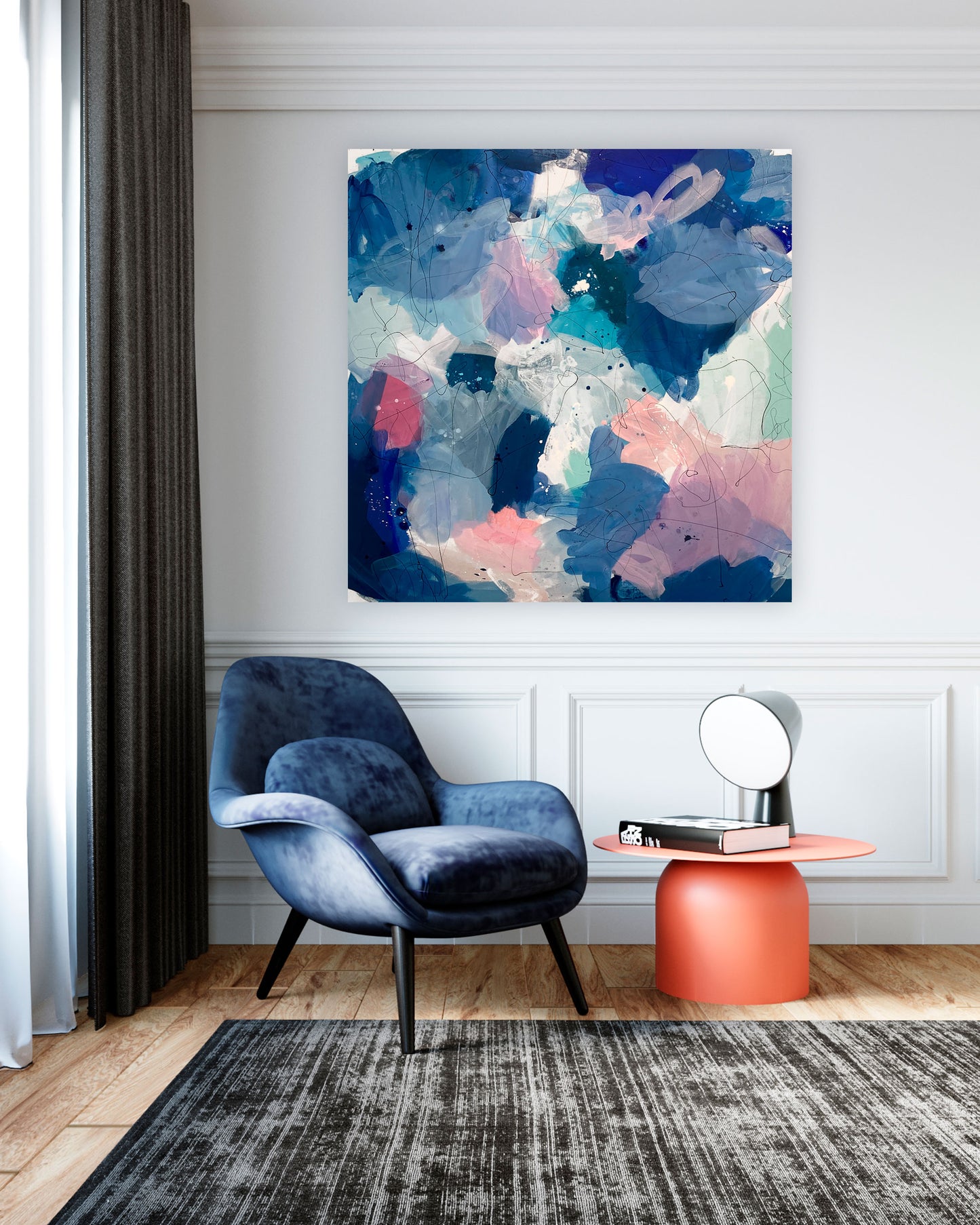 MILKY WAY - Mål 150 x 150 cm