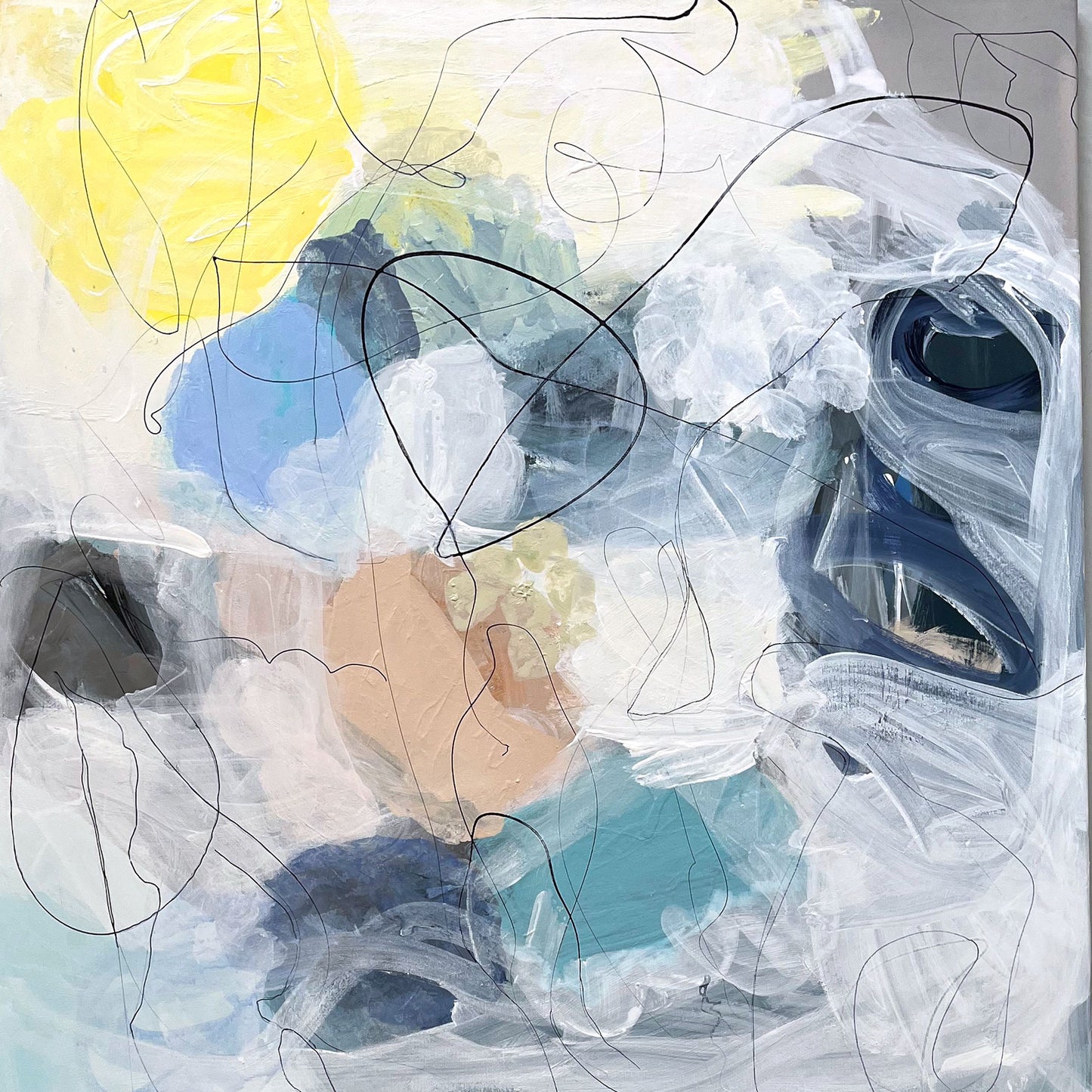COMING MY WAY - Mål 80 x 80 cm