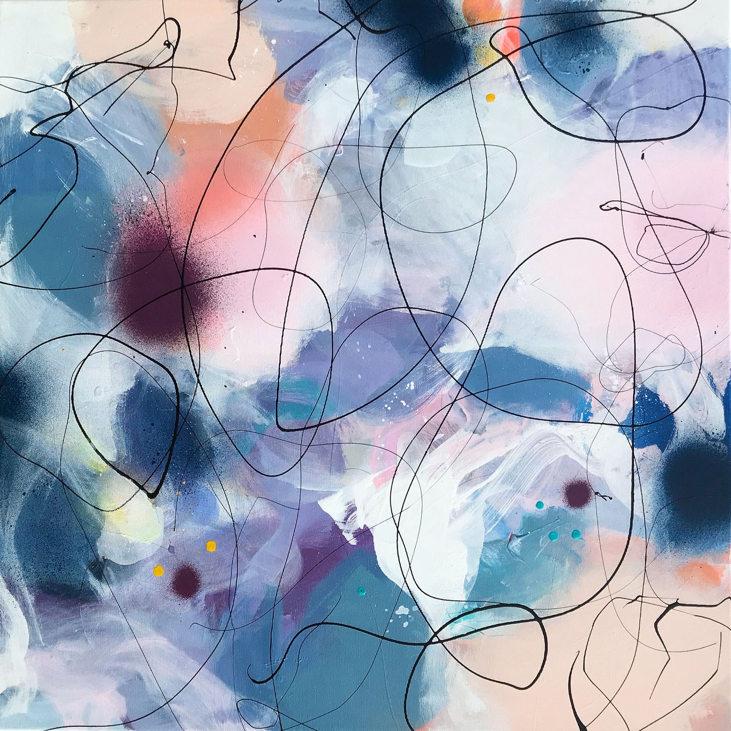 ONE MORE TIME - Mål 80 x 80 cm