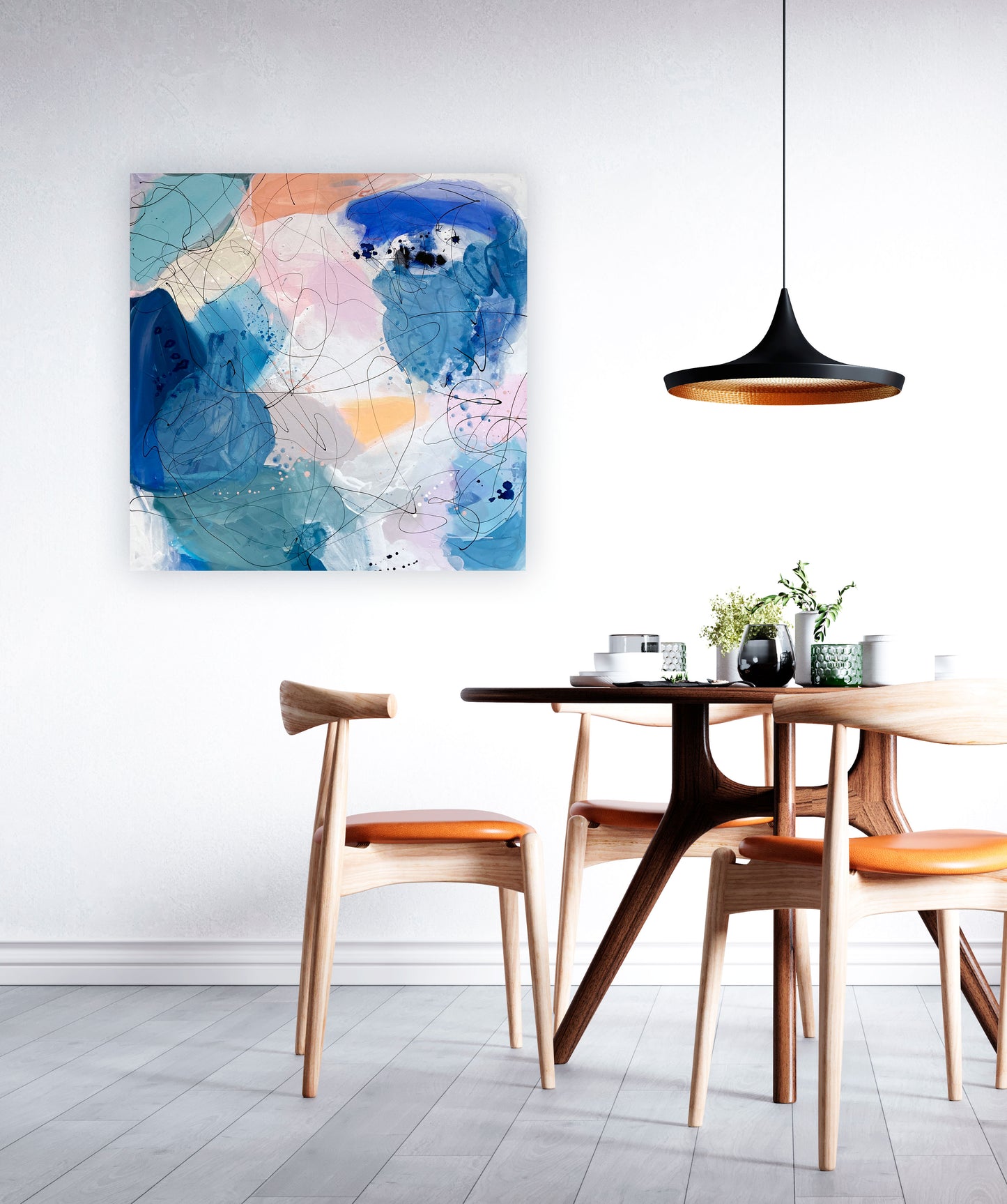 SURPRISING KISS - Mål 100 x 100 cm