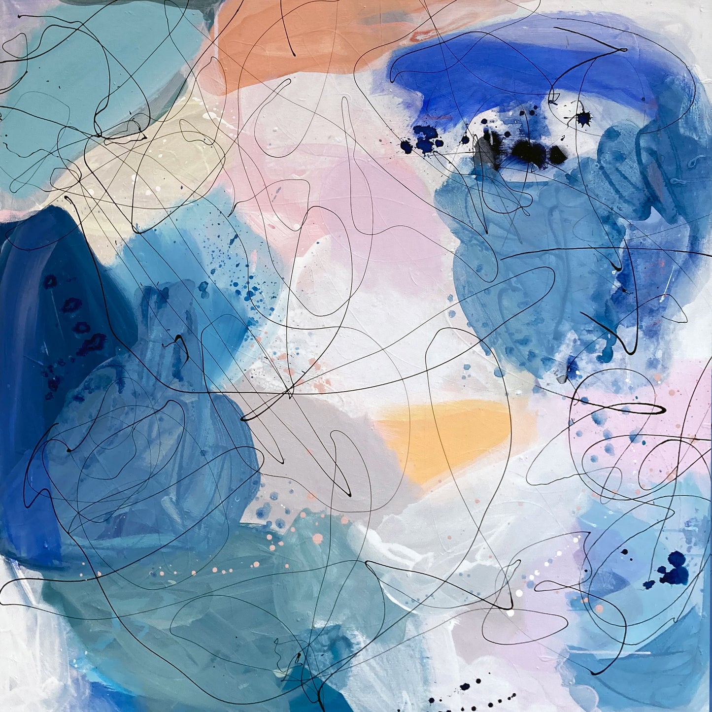 SURPRISING KISS - Mål 100 x 100 cm