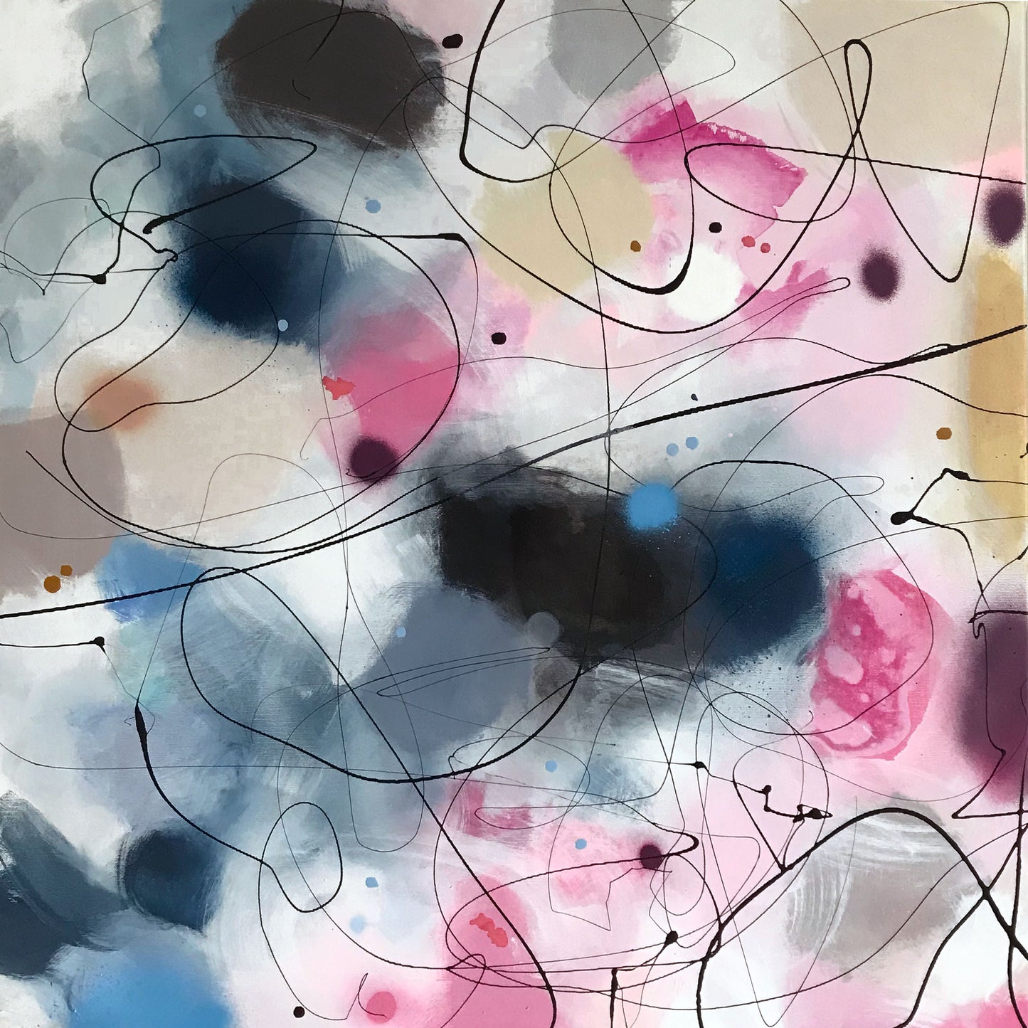 WISH UPON A STAR - Mål 80 x 80 cm