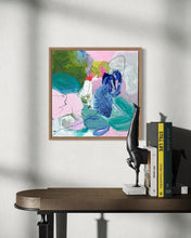 Load image into Gallery viewer, SUMMER KISS - Mål 40 x 40 cm  (Inklusive egetræsramme)