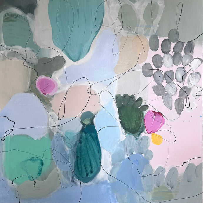 QUIET WHISPER  - Mål 100 x 100 cm