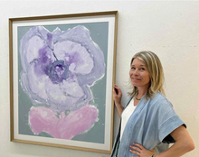 Load image into Gallery viewer, WHISPERING FLOWER  - Mål 94 x 114 cm