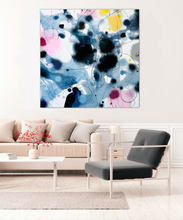 Load image into Gallery viewer, BLUE FLOWERS - Mål 150 x 150 cm