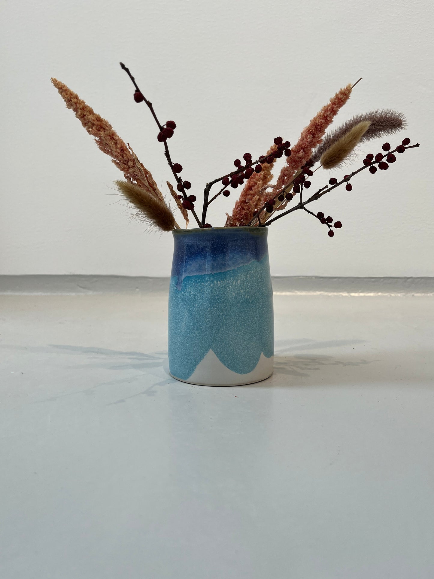 Vase i blå toner